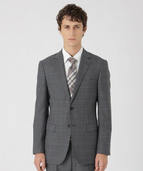 BLUE LABEL / BLACK LABEL CRESTBRIDGE / ブルーレーベル / ブラックレーベル・クレストブリッジ  セットアップ | 【一部店舗限定】グレーライトブルーウィンドーペンスーツ（グレー3）