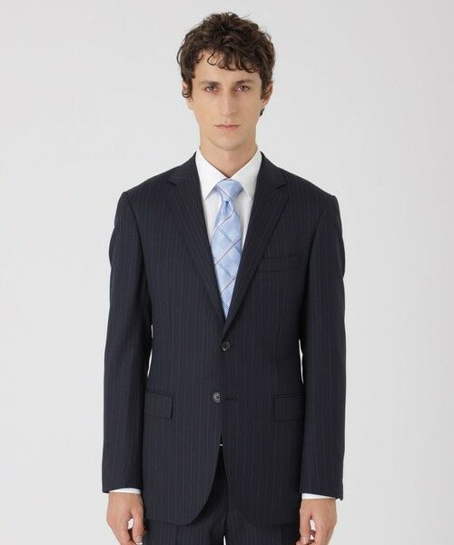 BLUE LABEL / BLACK LABEL CRESTBRIDGE/ブルーレーベル / ブラックレーベル・クレストブリッジ 【一部店舗限定】アクセントカラーピンストライプスーツ ネイビー1 42 BLUE LABEL / BLACK LABEL CRESTBRIDGE/ブルーレーベル / ブラックレーベル・クレストブリッジ 【一部店舗限定】アクセントカラーピンストライプスーツ ネイビー1 42