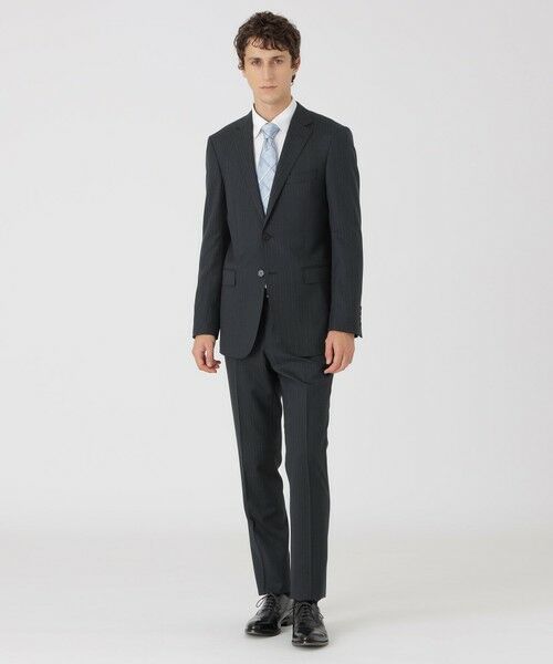 BLUE LABEL / BLACK LABEL CRESTBRIDGE / ブルーレーベル / ブラックレーベル・クレストブリッジ  セットアップ | 【一部店舗限定】アクセントカラーピンストライプスーツ | 詳細1