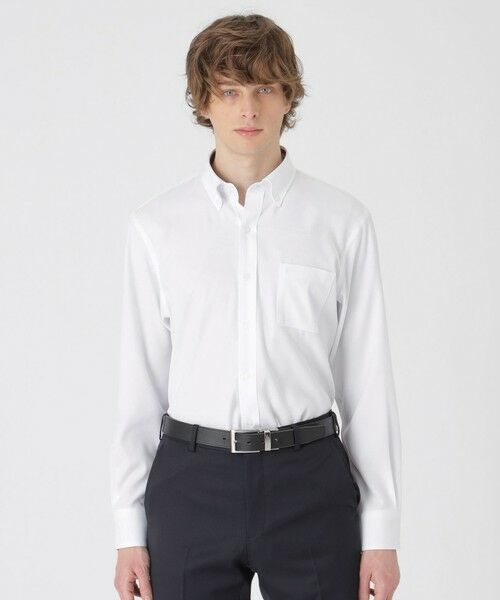 BLUE LABEL / BLACK LABEL CRESTBRIDGE / ブルーレーベル / ブラックレーベル・クレストブリッジ  シャツ・ブラウス | 【一部店舗限定】テクニカルバスケットソリッドボタンダウンシャツ | 詳細1