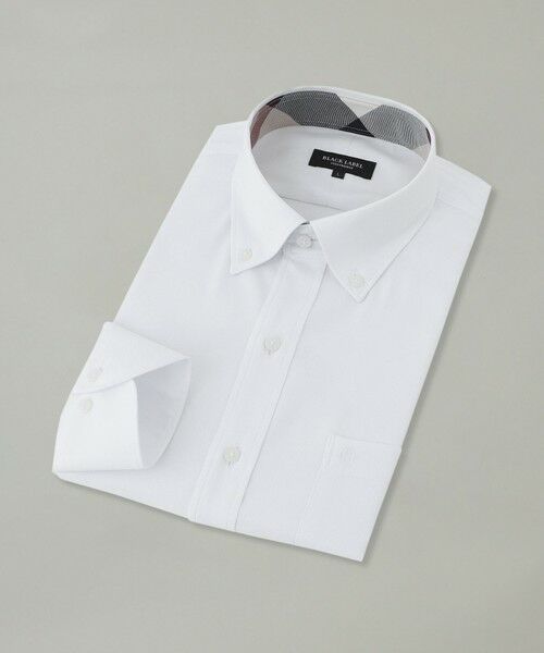 BLUE LABEL / BLACK LABEL CRESTBRIDGE / ブルーレーベル / ブラックレーベル・クレストブリッジ  シャツ・ブラウス | 【一部店舗限定】テクニカルバスケットソリッドボタンダウンシャツ（ホワイト）
