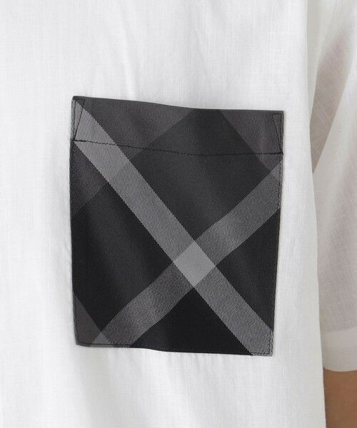 BLUE LABEL / BLACK LABEL CRESTBRIDGE / ブルーレーベル / ブラックレーベル・クレストブリッジ  シャツ・ブラウス | 【一部店舗限定】コットンリネンバンドカラーシャツ | 詳細5