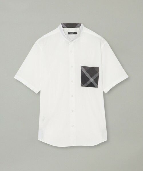 BLUE LABEL / BLACK LABEL CRESTBRIDGE / ブルーレーベル / ブラックレーベル・クレストブリッジ  シャツ・ブラウス | 【一部店舗限定】コットンリネンバンドカラーシャツ | 詳細6