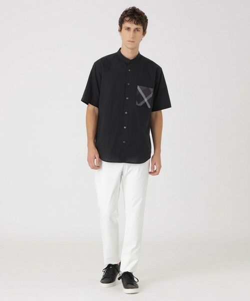 BLUE LABEL / BLACK LABEL CRESTBRIDGE / ブルーレーベル / ブラックレーベル・クレストブリッジ  シャツ・ブラウス | 【一部店舗限定】コットンリネンバンドカラーシャツ | 詳細7
