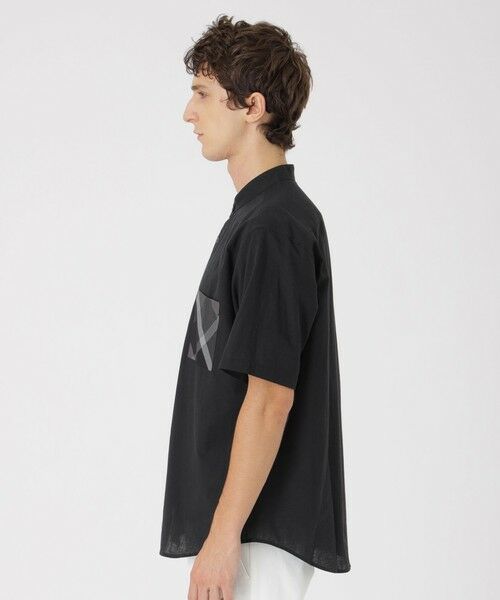 BLUE LABEL / BLACK LABEL CRESTBRIDGE / ブルーレーベル / ブラックレーベル・クレストブリッジ  シャツ・ブラウス | 【一部店舗限定】コットンリネンバンドカラーシャツ | 詳細8