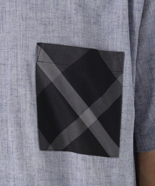 BLUE LABEL / BLACK LABEL CRESTBRIDGE / ブルーレーベル / ブラックレーベル・クレストブリッジ  シャツ・ブラウス | 【一部店舗限定】コットンリネンバンドカラーシャツ | 詳細17