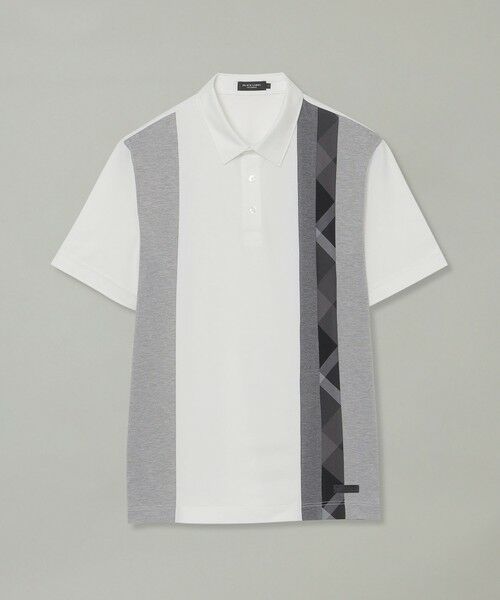 BLUE LABEL / BLACK LABEL CRESTBRIDGE / ブルーレーベル / ブラックレーベル・クレストブリッジ  カットソー | ストライプパッチワークポロシャツ | 詳細5