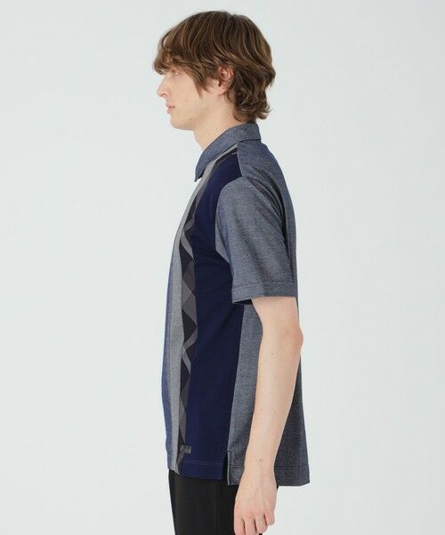 BLUE LABEL / BLACK LABEL CRESTBRIDGE / ブルーレーベル / ブラックレーベル・クレストブリッジ  カットソー | ストライプパッチワークポロシャツ | 詳細12