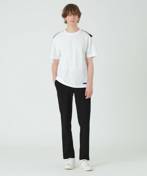 BLUE LABEL / BLACK LABEL CRESTBRIDGE / ブルーレーベル / ブラックレーベル・クレストブリッジ  カットソー | ショルダーチェックハニカムTシャツ | 詳細1