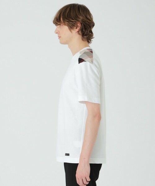 BLUE LABEL / BLACK LABEL CRESTBRIDGE / ブルーレーベル / ブラックレーベル・クレストブリッジ  カットソー | ショルダーチェックハニカムTシャツ | 詳細2