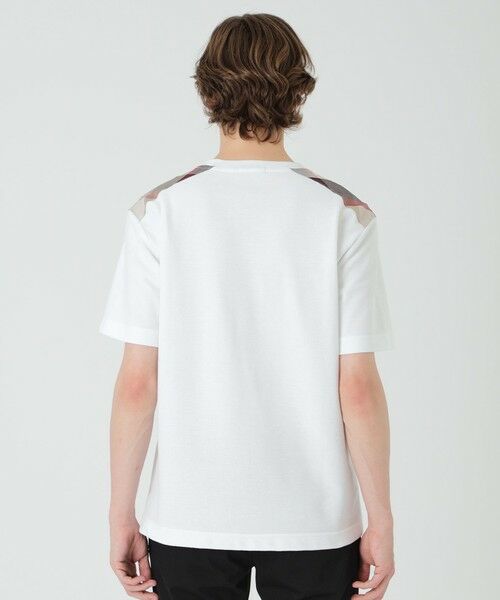 BLUE LABEL / BLACK LABEL CRESTBRIDGE / ブルーレーベル / ブラックレーベル・クレストブリッジ  カットソー | ショルダーチェックハニカムTシャツ | 詳細3