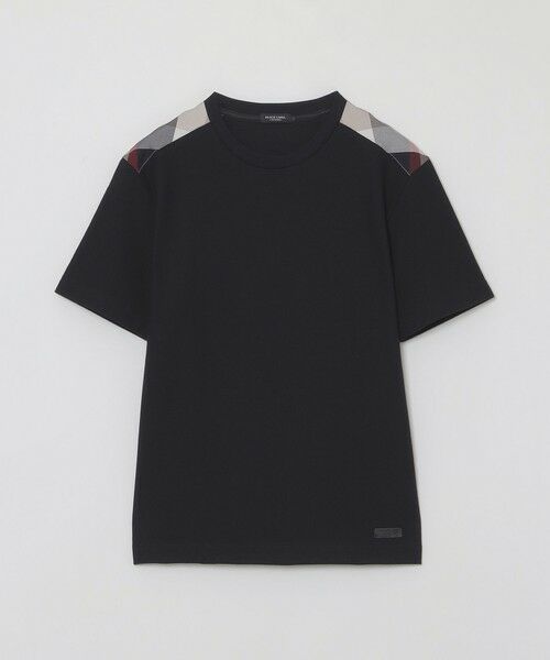 セール】 ショルダーチェックハニカムTシャツ （カットソー