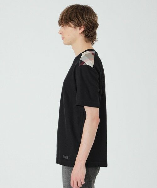 BLUE LABEL CRESTBRIDGE バックチェックTシャツ セール】 ハイストレッチシャドーチェックTシャツ （カットソー