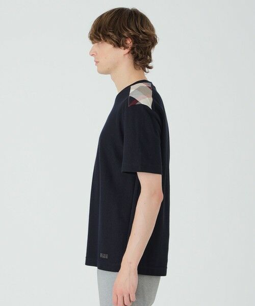 BLUE LABEL / BLACK LABEL CRESTBRIDGE / ブルーレーベル / ブラックレーベル・クレストブリッジ  カットソー | ショルダーチェックハニカムTシャツ | 詳細12