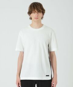 BLUE LABEL / BLACK LABEL CRESTBRIDGE / ブルーレーベル / ブラックレーベル・クレストブリッジ  カットソー | テクスチャータックサイドチェックTシャツ