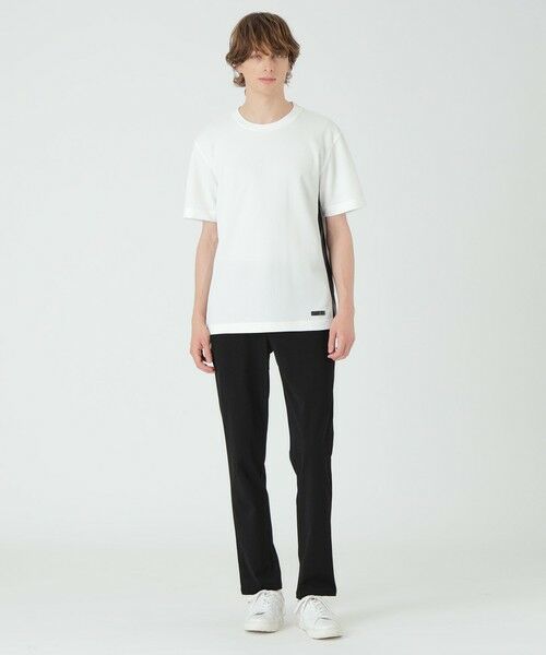 セール】 テクスチャータックサイドチェックTシャツ