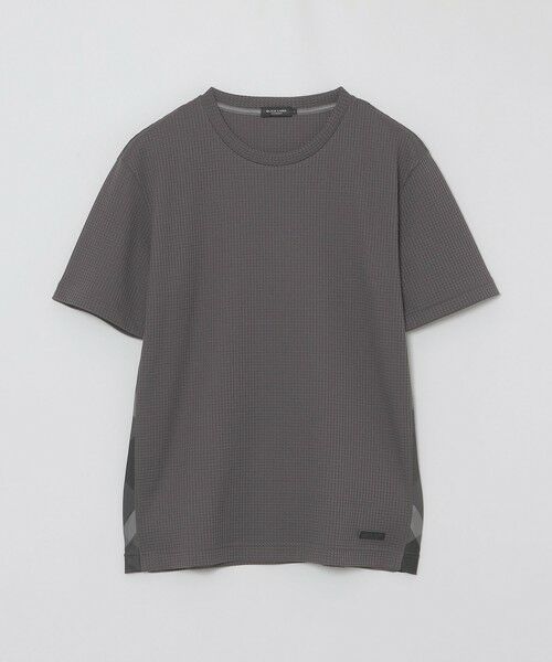 2022新品ブルーレーベルクレストブリッジ☆天竺サイドチェックデザインTシャツ白 2022 新品BLUE LABEL CRESTBRIDGEブルーレーベルクレスト