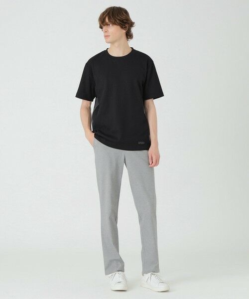 ブルーレーベル サイドチェックカットソー Tシャツ　ブラック セール】 【一部店舗限定】サイドチェックニットソー