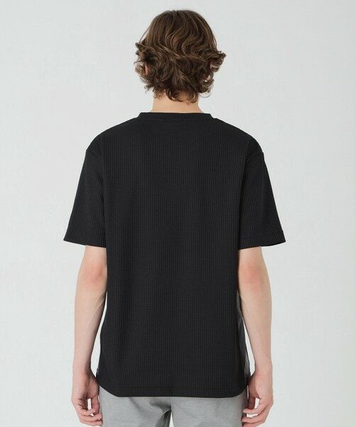 セール】 テクスチャータックサイドチェックTシャツ