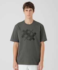 BLUE LABEL / BLACK LABEL CRESTBRIDGE / ブルーレーベル / ブラックレーベル・クレストブリッジ  カットソー | テクスチャーロゴグラフィックTシャツ