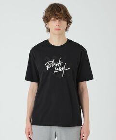 BLUE LABEL / BLACK LABEL CRESTBRIDGE / ブルーレーベル / ブラックレーベル・クレストブリッジ  カットソー | テクスチャーロゴグラフィックTシャツ