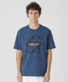 BLUE LABEL / BLACK LABEL CRESTBRIDGE / ブルーレーベル / ブラックレーベル・クレストブリッジ  カットソー | 【一部店舗限定】シャドーバイアスチェック ロゴプリントTシャツ