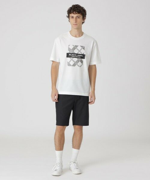 BLUE LABEL / BLACK LABEL CRESTBRIDGE / ブルーレーベル / ブラックレーベル・クレストブリッジ  カットソー | 【一部店舗限定】シャドーバイアスチェック ロゴプリントTシャツ | 詳細1