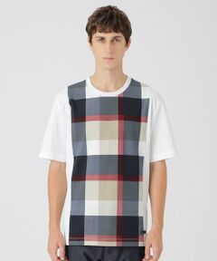 BLUE LABEL / BLACK LABEL CRESTBRIDGE / ブルーレーベル / ブラックレーベル・クレストブリッジ  カットソー | 【一部店舗限定】パネルサッカーチェックTシャツ