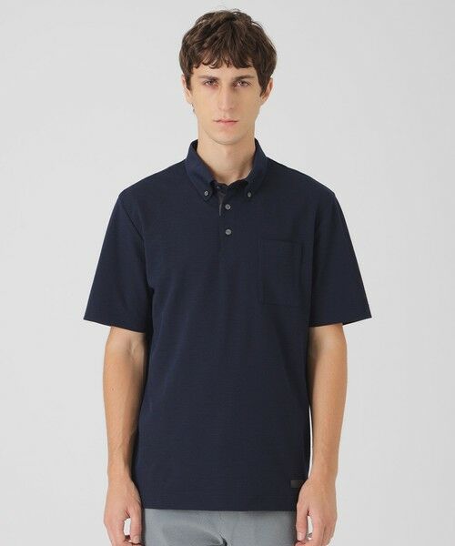 BLUE LABEL / BLACK LABEL CRESTBRIDGE / ブルーレーベル / ブラックレーベル・クレストブリッジ カットソー | 【一部店舗限定】テクニカルハイゲージサッカーポロシャツ(ネイビー1)