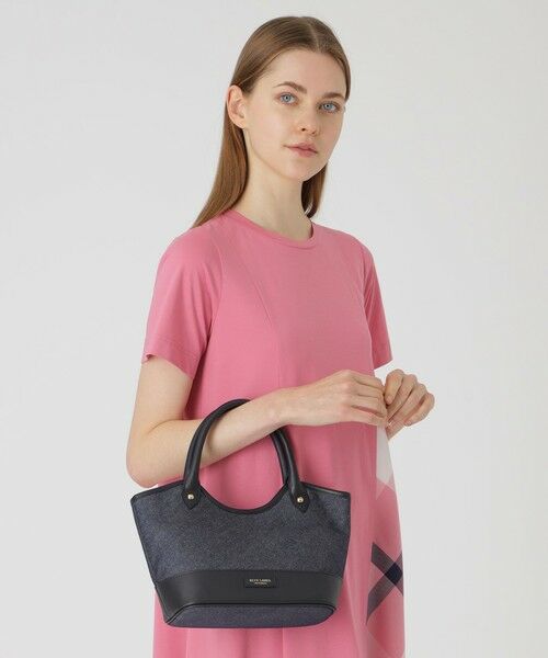新品タグ付き☆ブルーレーベル クレストブリッジ ペーパーヤーン ミニトートバッグ BLUE LABEL CRESTBRIDGE（ブルーレーベルクレストブリッジ）の