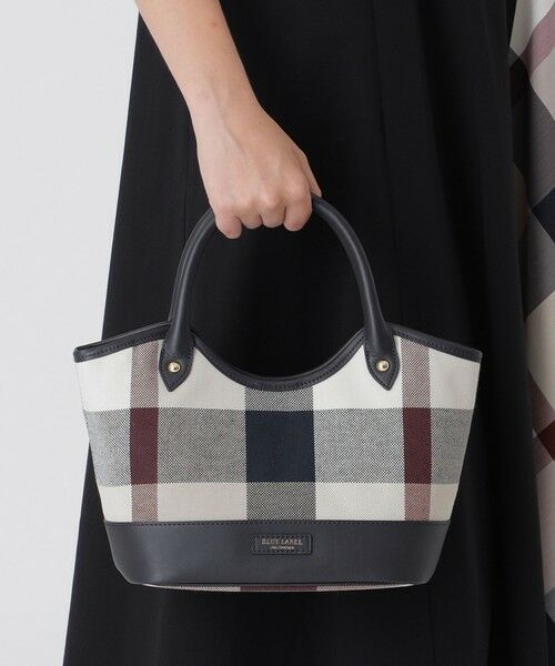 BLUE LABEL / BLACK LABEL CRESTBRIDGE / ブルーレーベル / ブラックレーベル・クレストブリッジ  ショルダーバッグ | クレストブリッジチェックキャンバスレザー切替ミニトート | 詳細1