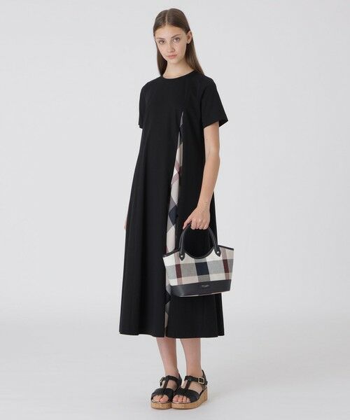 BLUE LABEL / BLACK LABEL CRESTBRIDGE / ブルーレーベル / ブラックレーベル・クレストブリッジ  ショルダーバッグ | クレストブリッジチェックキャンバスレザー切替ミニトート | 詳細2