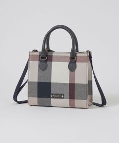 BLUE LABEL / BLACK LABEL CRESTBRIDGE / ブルーレーベル / ブラックレーベル・クレストブリッジ  ショルダーバッグ | クレストブリッジチェックキャンバススクエアミニトート