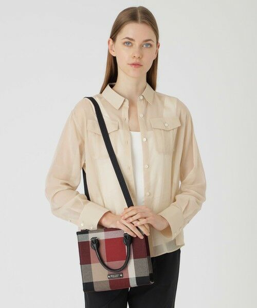 BLUE LABEL / BLACK LABEL CRESTBRIDGE / ブルーレーベル / ブラックレーベル・クレストブリッジ  ショルダーバッグ | クレストブリッジチェックキャンバススクエアミニトート | 詳細1