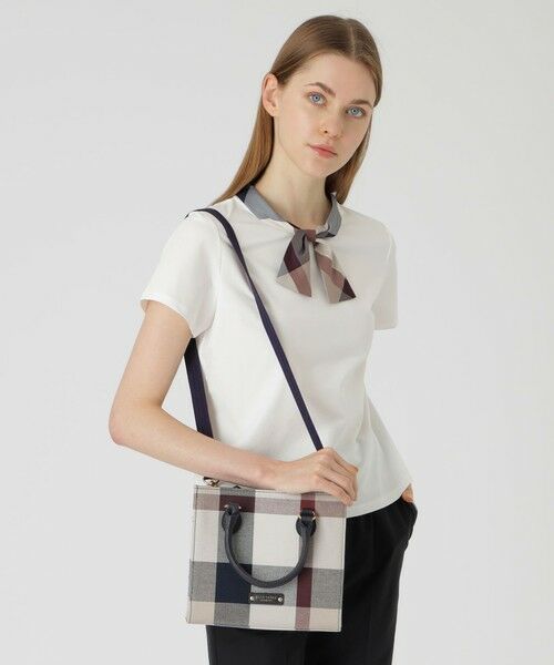 BLUE LABEL / BLACK LABEL CRESTBRIDGE / ブルーレーベル / ブラックレーベル・クレストブリッジ  ショルダーバッグ | クレストブリッジチェックキャンバススクエアミニトート | 詳細8