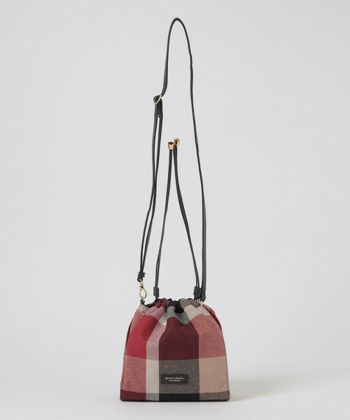 BLUE LABEL / BLACK LABEL CRESTBRIDGE / ブルーレーベル / ブラックレーベル・クレストブリッジ  ショルダーバッグ | クレストブリッジチェックキャンバス巾着ショルダー | 詳細3