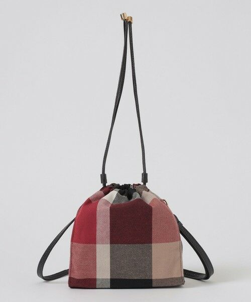 BLUE LABEL / BLACK LABEL CRESTBRIDGE / ブルーレーベル / ブラックレーベル・クレストブリッジ  ショルダーバッグ | クレストブリッジチェックキャンバス巾着ショルダー | 詳細4