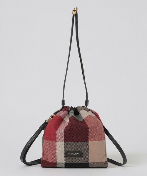 BLUE LABEL / BLACK LABEL CRESTBRIDGE / ブルーレーベル / ブラックレーベル・クレストブリッジ  ショルダーバッグ | クレストブリッジチェックキャンバス巾着ショルダー | 詳細7