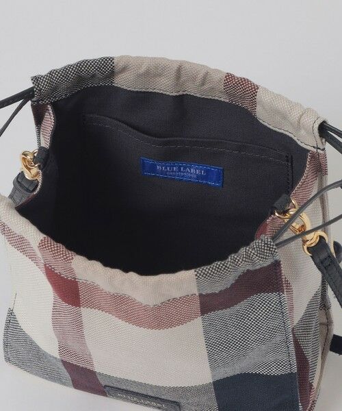 BLUE LABEL / BLACK LABEL CRESTBRIDGE / ブルーレーベル / ブラックレーベル・クレストブリッジ  ショルダーバッグ | クレストブリッジチェックキャンバス巾着ショルダー | 詳細12