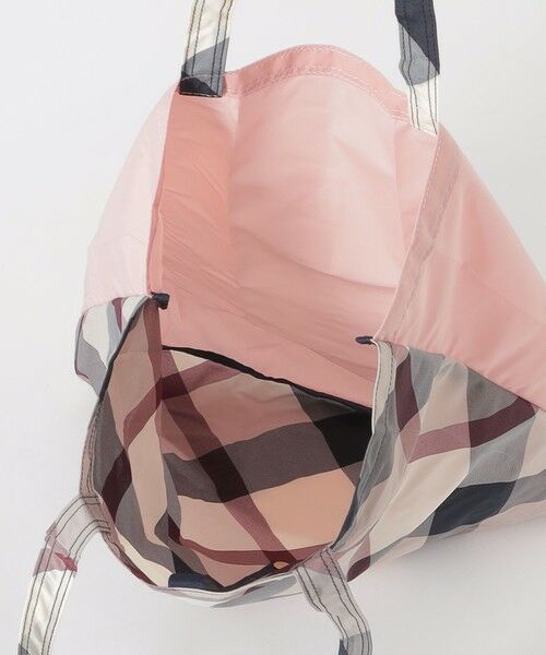 BLUE LABEL / BLACK LABEL CRESTBRIDGE / ブルーレーベル / ブラックレーベル・クレストブリッジ  ショルダーバッグ | パーシャルクレストブリッジチェックエコバッグ | 詳細7