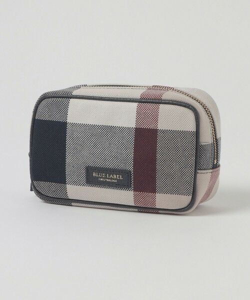 BLUE LABEL / BLACK LABEL CRESTBRIDGE/ブルーレーベル / ブラックレーベル・クレストブリッジ クレストブリッジチェックキャンバスポーチ ベージュ3 F BLUE LABEL / BLACK LABEL CRESTBRIDGE/ブルーレーベル / ブラックレーベル・クレストブリッジ クレストブリッジチェックキャンバスポーチ ベージュ3 F