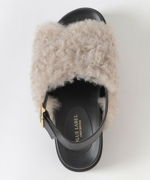 BLUE LABEL / BLACK LABEL CRESTBRIDGE / ブルーレーベル / ブラックレーベル・クレストブリッジ  フラットシューズ | フェイクファーサンダル | 詳細1