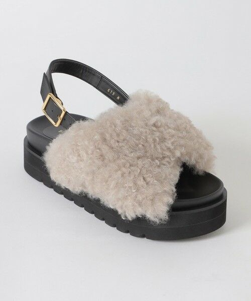 BLUE LABEL / BLACK LABEL CRESTBRIDGE / ブルーレーベル / ブラックレーベル・クレストブリッジ  フラットシューズ | フェイクファーサンダル | 詳細3