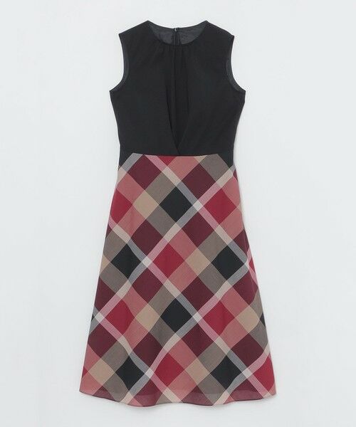 BLUE LABEL / BLACK LABEL CRESTBRIDGE / ブルーレーベル / ブラックレーベル・クレストブリッジ ドレス | 【接触冷感】クレストブリッジチェッククールドライドッキングドレス | 詳細5