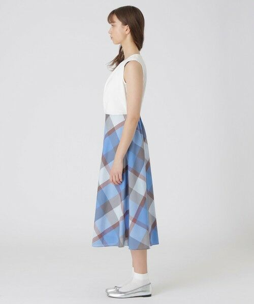 BLUE LABEL / BLACK LABEL CRESTBRIDGE / ブルーレーベル / ブラックレーベル・クレストブリッジ ドレス | 【接触冷感】クレストブリッジチェッククールドライドッキングドレス | 詳細6