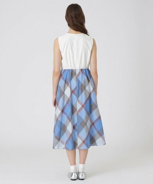 BLUE LABEL / BLACK LABEL CRESTBRIDGE / ブルーレーベル / ブラックレーベル・クレストブリッジ ドレス | 【接触冷感】クレストブリッジチェッククールドライドッキングドレス | 詳細7