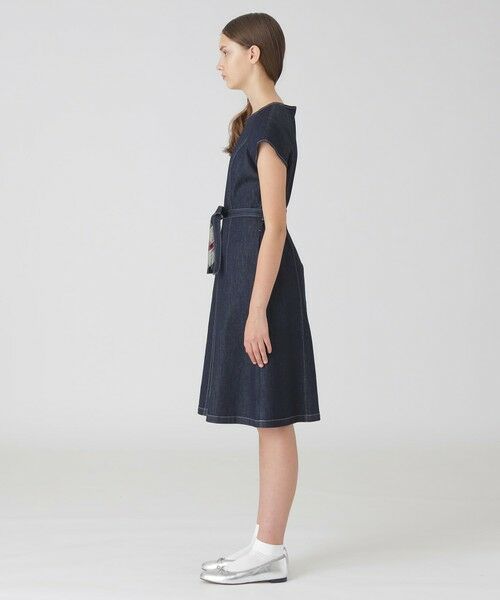 BLUE LABEL / BLACK LABEL CRESTBRIDGE / ブルーレーベル / ブラックレーベル・クレストブリッジ ドレス | ライトデニムドレス | 詳細7