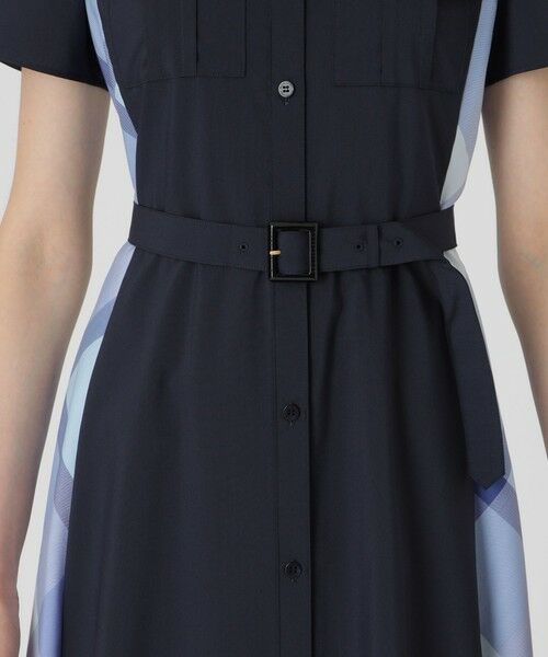 BLUE LABEL / BLACK LABEL CRESTBRIDGE / ブルーレーベル / ブラックレーベル・クレストブリッジ  ドレス | フロントポケットパーシャルチェックドレス | 詳細3