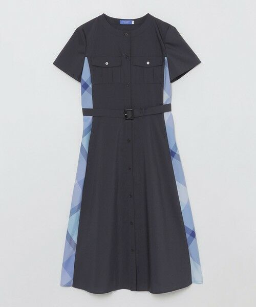BLUE LABEL / BLACK LABEL CRESTBRIDGE / ブルーレーベル / ブラックレーベル・クレストブリッジ  ドレス | フロントポケットパーシャルチェックドレス | 詳細6