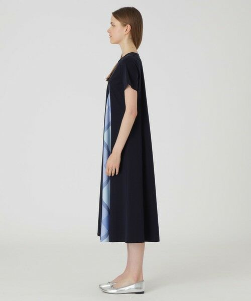 BLUE LABEL / BLACK LABEL CRESTBRIDGE / ブルーレーベル / ブラックレーベル・クレストブリッジ  ドレス | ピマコットンプレーティング天竺パーシャルチェックドレス | 詳細11